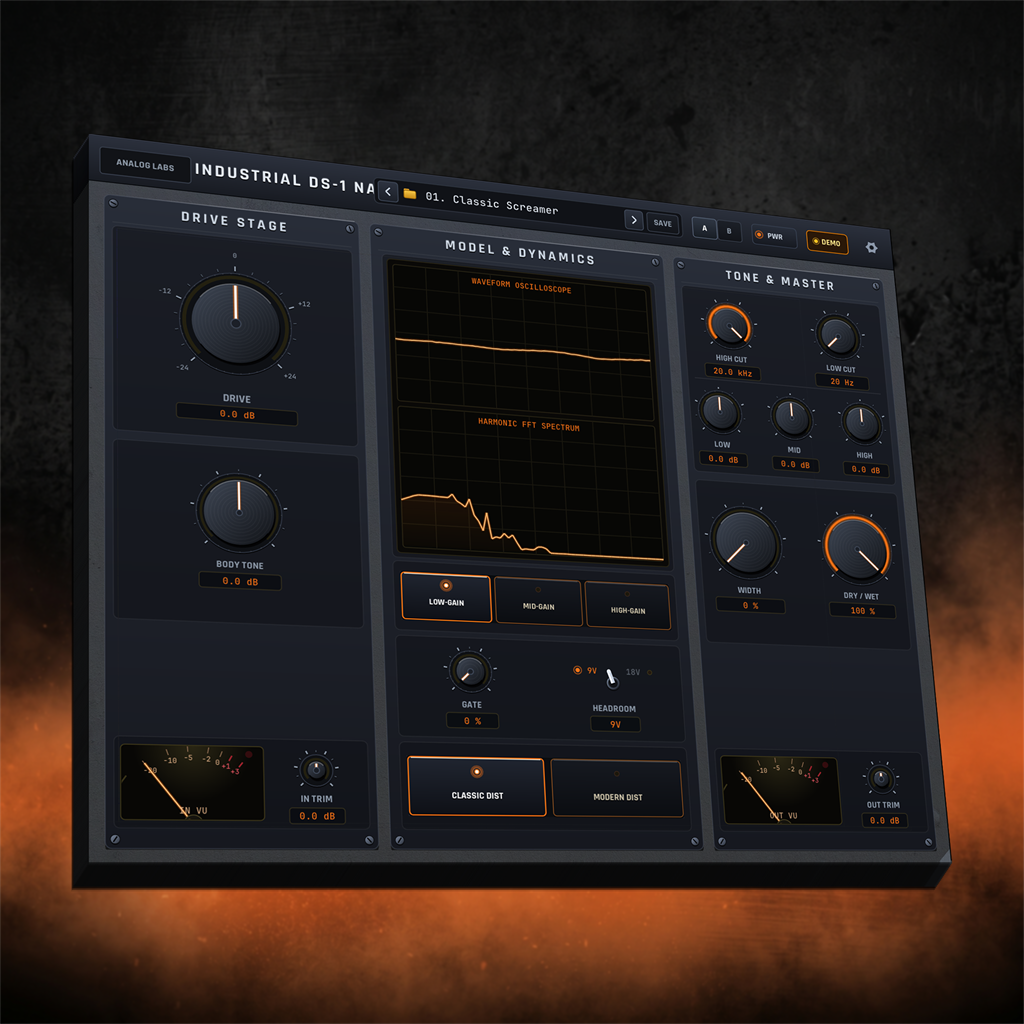 Silk Distortion plugin UI